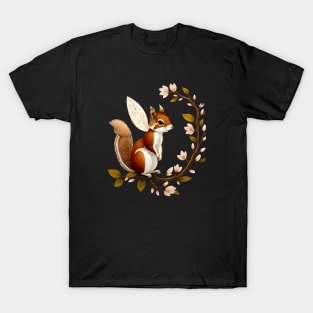 Whimsical Fairy Squirrel T-Shirt